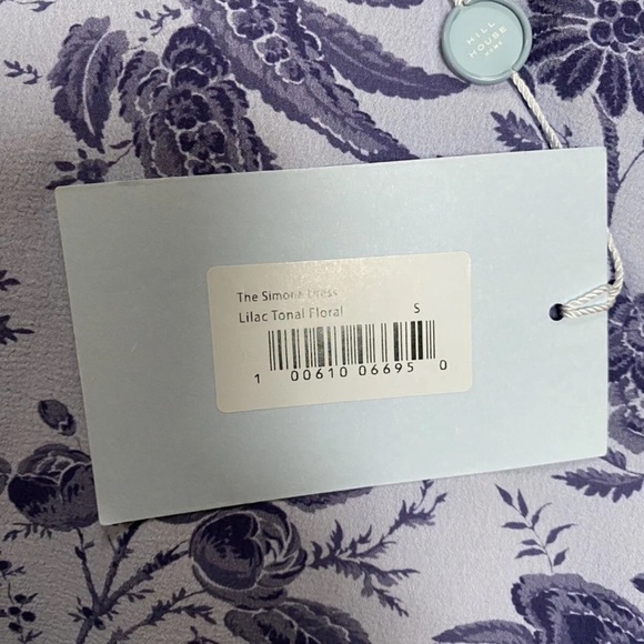 Hill House The Simone Dress Size S Lilac Tonal Floral Modest Floral Holiday - Picture 8 of 8